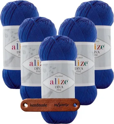 Produktbild von 5 x ALIZE DIVA FINE 132 MIT LABEL