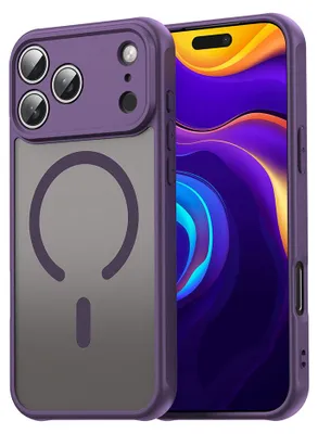 Zdjęcie produktu dla Techsuit - HaloFrost II MagSafe etui na iPhone 17 Pro - fioletowe