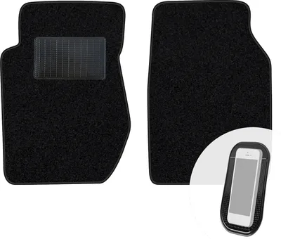 Produktbild von moto-MOLTICO Vorne Fußmatten Auto Velours Autoteppiche Schwarz Automatten Set 2-teilig passend für Kia Sportage I 1994-2004