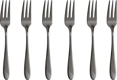 Produktbild von Sambonet Set 6 Kuchengabeln Edelstahl/PVD 2Black 52712KA5