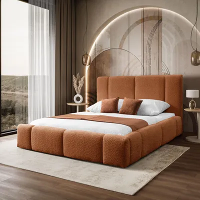 Productafbeelding van Gestoffeerd bed ELENA met bedlade, 34 lattenbodem, 160x200 cm, Anthology 9