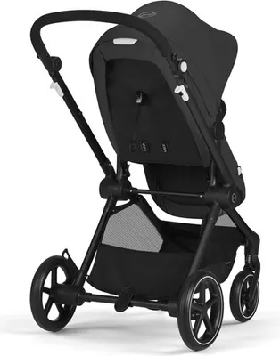 Produktbild von Cybex EOS Basic 2in1 Kinderwagen mit schwarzem Gestell und Gondel Moon schwarz