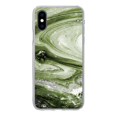 Produktbild von MuchoWow® Handyhülle Schutzhülle Hülle für iPhone X Marmor - Naturstein - Kalkstein Silikon Softcase Handy Hülle - Handyhülle