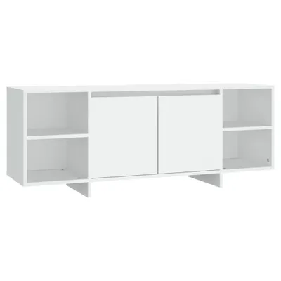 Zdjęcie produktu dla vidaXL Szafka pod TV biała 130x35x50 cm materiał drewnopochodny