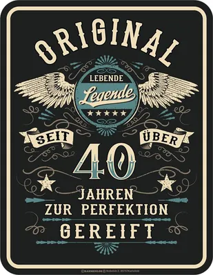 Image de 40 ans - Panneaux Fun - Légende