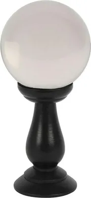 Produktbild von Something Different - Kristallkugel SD3361 (18 cm x 9 cm x 9 cm) (Transparent/Schwarz)