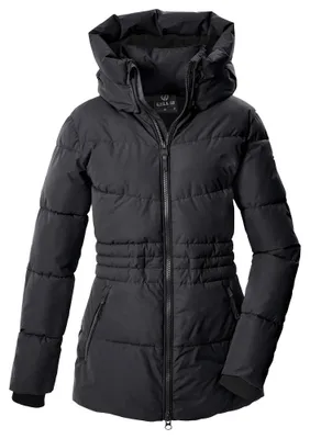 Productafbeelding van Steppjack met capuchon, maat 36, zwart