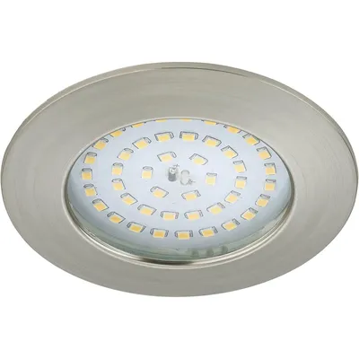Produktbild von Briloner LED Einbauleuchte rund Nickel matt IP44 10,5W Modul 1000lm warmweiß 3000K