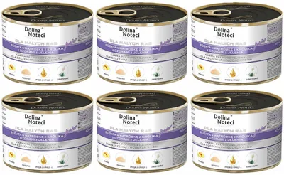 Produktbild von Dolina Noteci 5902921300441, Junior, Klein (5-10 kg), Mini (≤4 kg), Hirsch, Schweinefleisch, Kaninchen, 185 g