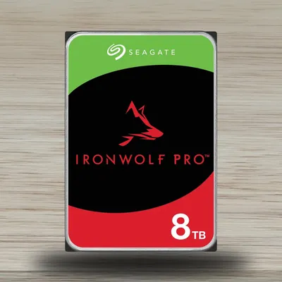 Produktbild von Seagate IronWolf Pro 8 TB, NAS interne Festplatte, 3.5', 7200 U/Min, ST8000NT001