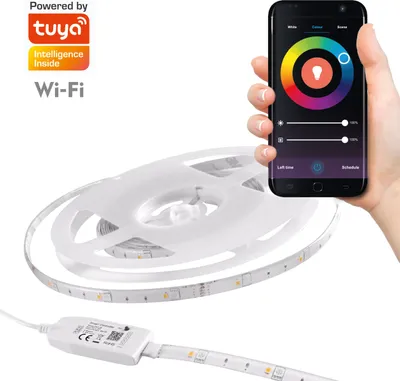 Immagine prodotto di Striscia LED WiFi 2m 4000K + RGB IP65 Tuya 313904 Polux