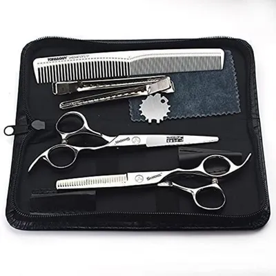 Produktbild von Professionelle Haarschere und Effilierschere 6 Zoll 2 Stück