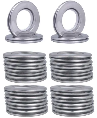 Zdjęcie produktu dla SUYUKUFU, pierścienie do zasłon, do mocowania, średnica 40 mm, stal nierdzewna, 20 sztuk