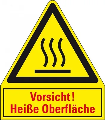 Produktbild von Dreifke® Schild I Thermo Kombi-Warnschild Heiße Oberfläche, Aluminium, 240x21...
