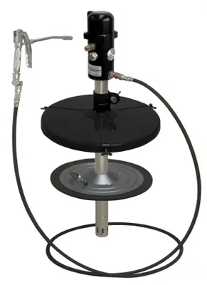 Produktbild von Druckluftschmiergerät pneuMato 55, stationär 50kg Fetteimer 355-387mm 10m Hochdruckschlauch