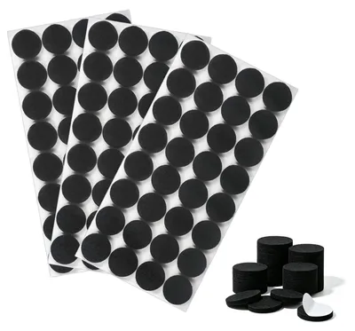 Productafbeelding van Viltje - Viltpads voor meubels - Zelfklevend - 20 mm - Zwart - 96 stuks