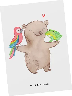 Produktbild von Mr. & Mrs. Panda Grußkarte Tierwirt Herz - Weiß - Geschenk, Bauernhof, Agronom, Fotokarte, bildkarte, Postkarten, Postkarte, Ansichtskarte, Schweine, Farmer, Tiere