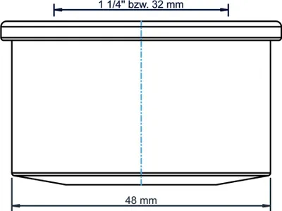 Immagine prodotto di PoloPlast Steckdichtung PKNI Polo-Kal NG DN 50 1 1/4 da 32mm neu