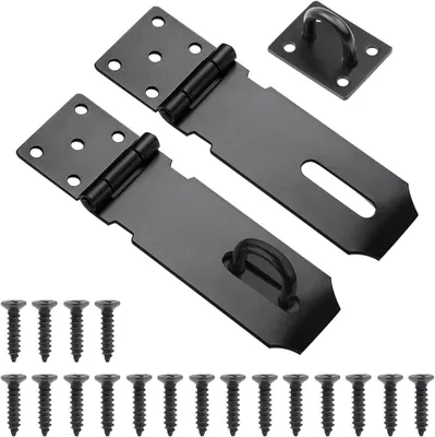 Obrázok produktu pre Padlock Robber 10 cm, 2 Sady, Nerezový Zámok, pre Dvere, Garáže, Kôlne, Čierny
