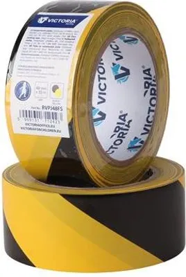 Produktbild von Sicherheitsband, gelb-schwarz, 48 mm x 33 m, VICTORIA FACILITY