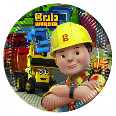 Produktbild von 8 x Bob der Baumeister Pappteller - Medium 20cm