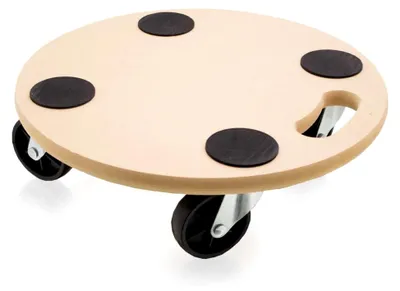 Produktbild von Möbelroller Transportroller Rollbrett Umzugsroller Allzweckroller Rund MDF 38 x 38 bis 200 kg (Rund)