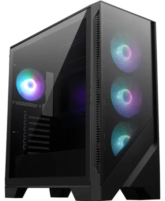 Produktbild von MSI MAG Forge 320R AIRFLOW, Micro Tower, PC, Schwarz, Transparent, micro ATX, Mini-ITX, ATX, Netz, Kunststoff, Gaming