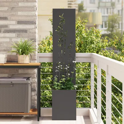 Produktbild von Möbel Blumentopf mit dekorativem Paneel Schwarz 32 x 140 cm - Leinwandbilder 876378