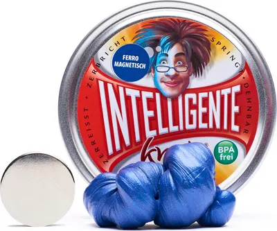 Produktbild von Intelligente Knete 131017 Ferromagnetisch - Blau inklusive Super-Magnet