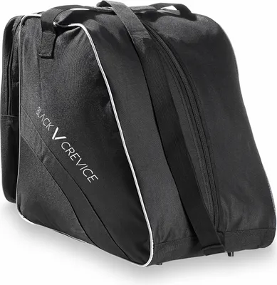 Produktbild von BLACK CREVICE - Tasche für Ski- & Snowboardschuhe | 44x39x28 cm | Farbe: Schwarz/Silber