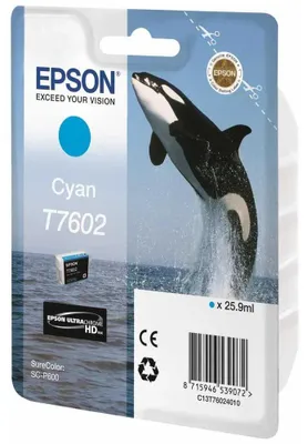 Produktbild von Epson T7602 Cyan, Cyan, 25,9 ml, 1 Stück(e)