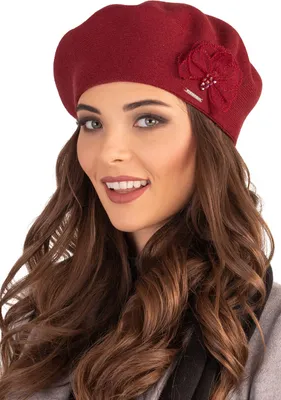 Produktbild von Vivisence damen baskenmütze eleganter wintermütze warm und gemütlich kopfbedeckung an winter und herbst warm dick strickmütze, klassisch mütze für frauen, hergestellt in der eu, rot, einheitsgröße