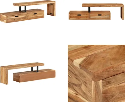 Produktbild von vidaXL TV Schrank Massivholz Akazie - TV-Schrank - TV-Schränke - TV-Möbel - TV-Ständer