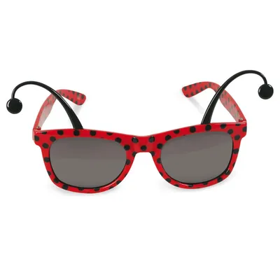 Produktbild von Brille Marienkäfer Käfer mit Fühlern Schwarz Rot Karneval Fasching Party Cosplay