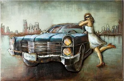 Produktbild von Gilde Gallery Metall Bild American Love Story 80 x 120 cm 38604