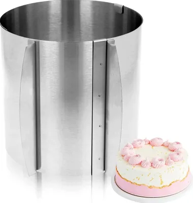 Produktbild von Verstellbarer Tortenring 15 cm hoch, 16-30 cm