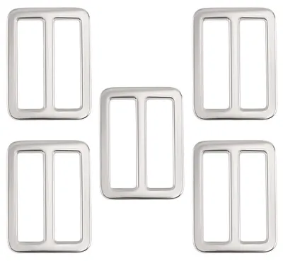 10 Stück silberne Schiebeschnallen, 32 mm, Legierung, für DIY-Gurte