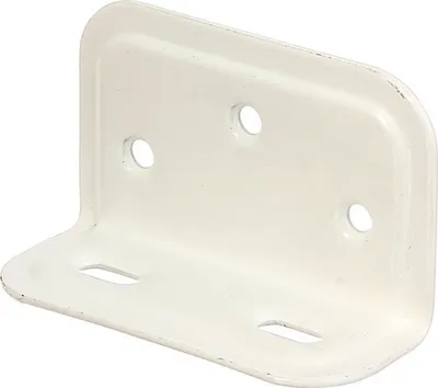 Obrázek produktu pro Spojovací úhelník širokoúhlý ražený 70x40x25 mm bílý plastový potah