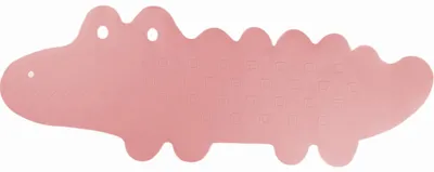 Obrázek produktu pro Protiskluzová podložka do vany Krokodýl 33x90 cm, růžová