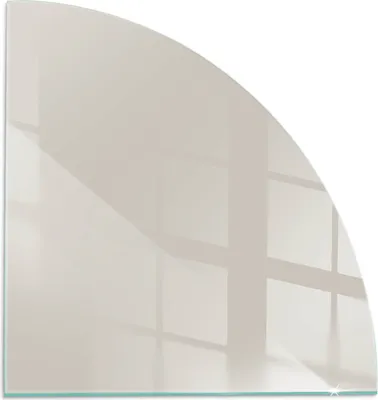 Produktbild von Farbe Hellcreme – Glasbodenplatte für – Kaminofen – Kaminplatte Glas – Schutzglas – Funkenschutzplatte –Glasbodenplatte Feuerfeste – Hitzeschutzplatte – Bodenschutz aus Glas – 1/4 100x100 cm