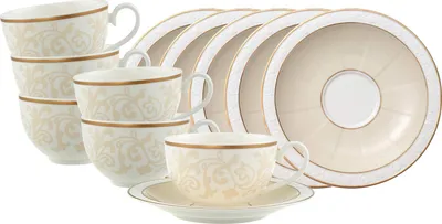 Produktbild von Villeroy & Boch Ivoire Frühstückstasse mit Untertasse 310 ml 6er Set