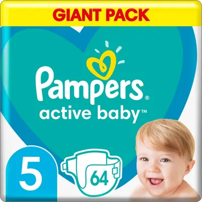 Zdjęcie produktu dla Pieluchy PAMPERS 5 Junior 64 szt.