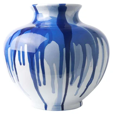 Obrázok produktu pre Heinen Delfts Blauw – Guľovitá váza – Kolekcia „Waterval“ od Jorrita Heineina