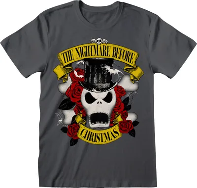 Obrázok produktu pre Kurzarm-T-Shirt The Nightmare Before Christmas Top Hat Jack Graphit Uni - S