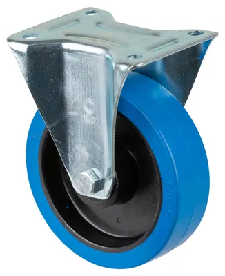 Productafbeelding van 160 mm blauwe transportwielen, geschikt als bokwiel