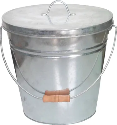 Produktbild von TermaTech | Ascheeimer mit Deckel | verzinkt | Ø 240/340 mm