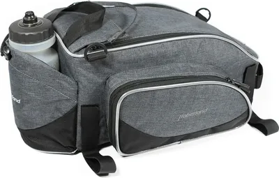 Image de Sacoche de porte-bagages Haberland Flexibag L, 39 x 17 x 23 cm, 12 litres, bande velcro, gris/noir