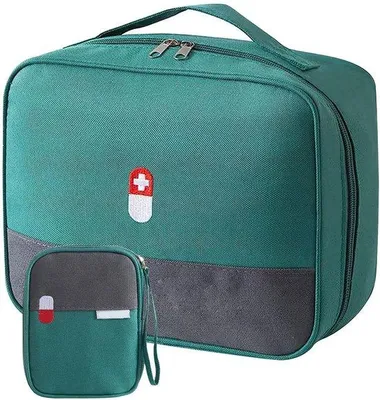 Produktbild von Medizinische Erste-Hilfe-Tasche mit großem Fassungsvermögen - wasserdicht - medizinischer Behälter - für Schule/Reisen/Kampen