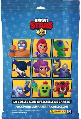 Image de BRAWL STARS TC Pack de Démarrage PANINI, Classeur + 2 Pochettes, 1 Carte Édition Limitée, 16 Cartes