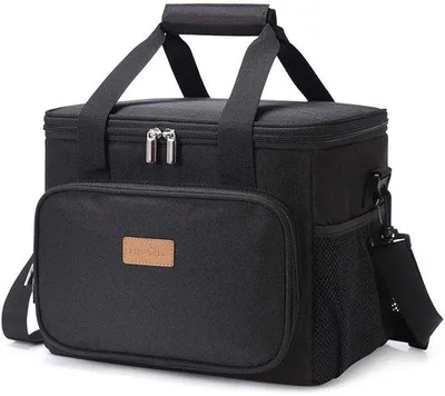 Immagine prodotto di Borsa termica isolata da 15 litri per il pranzo - Resistente alle intemperie - Portatile - Tracolla - Sostenibile